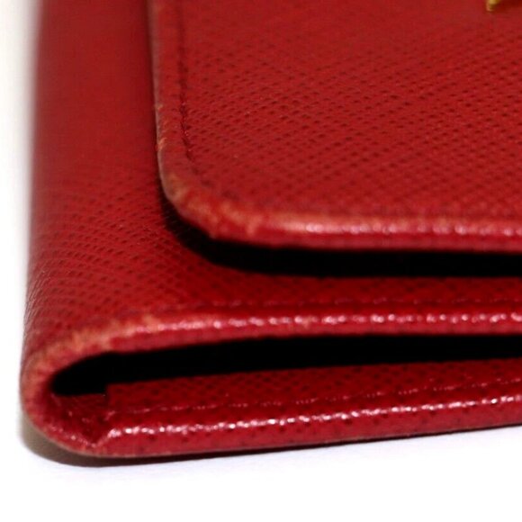 Prada Saffiano Leather Red Key Holder Wallet - Picture 5 of 15